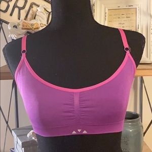 Purple sports bra